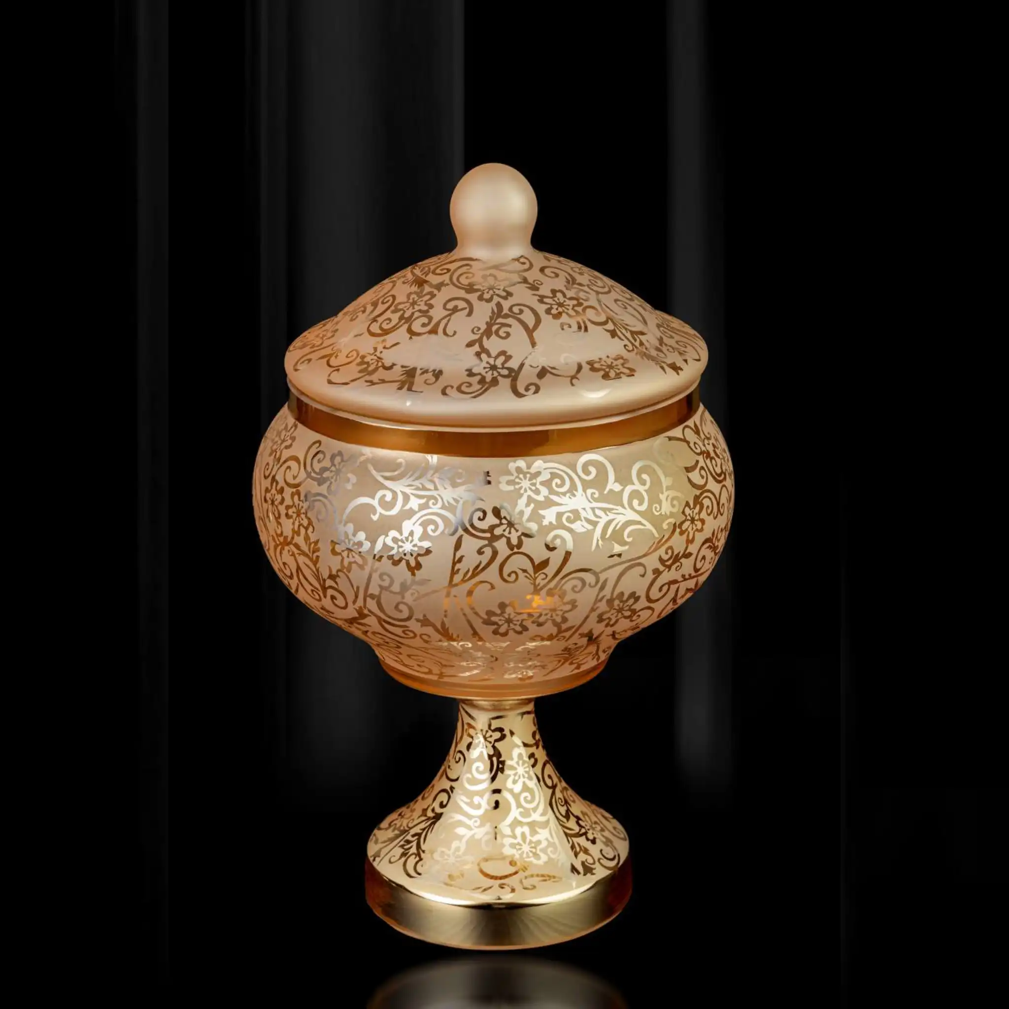 شکلات‌خوری درب‌دار اریکو مدل ساریا – رنگ عسلی